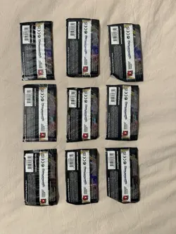 Lot Of 9 Rebel Clash Pokemon Booster Packs - New Sealed - Image 2