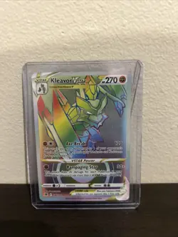 Pokemon Astral Radiance Kleavor Vstar 196/189 Rainbow Secret Rare - MINT - Image 1