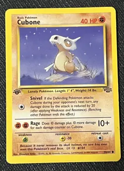 Pokemon TCG Cubone 50/64 First Edition 1st - LP lightly played - Image 1
