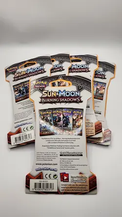 Pokemon Sun and Moon Burning Shadows Sleeved Booster Pack Set of 5 - New - Image 3