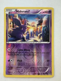 Nidoran M 43/114 Reverse Holo Common Pokemon XY Steam Siege 2016 - Image 1