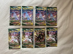 Lot of 8 Pokemon TCG Evolving Skies Booster Packs - New Sealed - Image 1