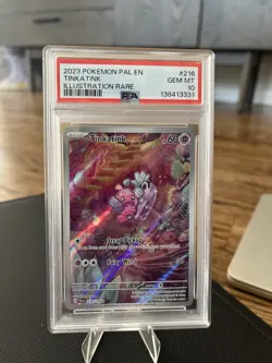 PSA 10 Tinkatink Paldea Evolved 216/193 Pokemon TCG Illustration Rare - Image 1