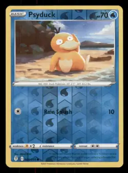 Psyduck SWSH07: Evolving Skies #024/203 Common Reverse Holo Pokemon LP - Image 1
