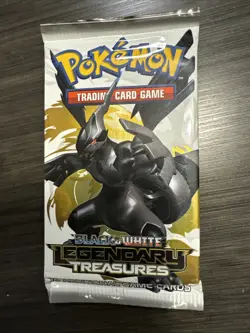 Pokemon Black and White Legendary Treasures Booster Pack Sealed Zekrom Art - Image 1
