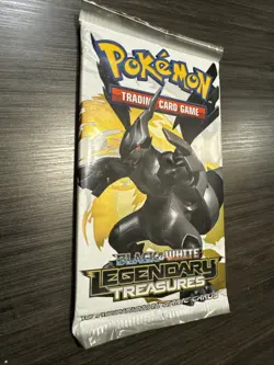 Pokemon Black and White Legendary Treasures Booster Pack Sealed Zekrom Art - Image 2
