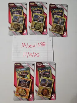 Pokemon TCG Lost Thunder & Guardians Rising Lot of 3 & 2 (2) Mini Packs Each - Image 1