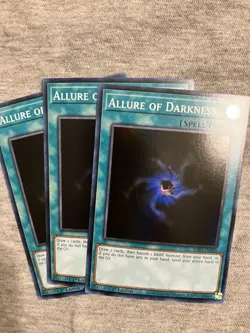 3x Allure of Darkness 1st Edition Super Rare RA03-EN055 Yu-Gi-Oh! - Image 1