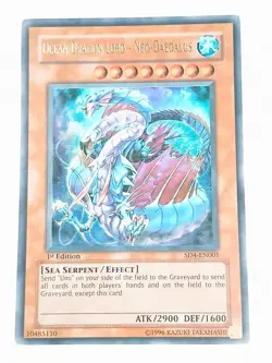 Yu-Gi-Oh! Ocean Dragon Lord - Neo-Daedalus SD4-EN001 1st Edition Ultra Rare LP - Image 1