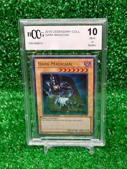 2010 Yugioh Dark Magician LC01-EN005 LEGENDARY COLLECTION BCCG 10 Mint - Image 1