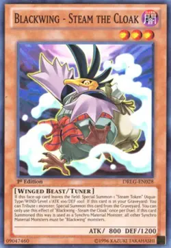 Yugioh! HP Blackwing - Steam the Cloak - DRLG-EN028 - Super Rare - 1st Edition H - Image 1