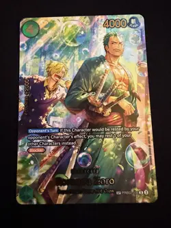 One Piece CCG Roronoa Zoro PRB02-006 OP14 The Azure Sea’s Seven Special Print - Image 1