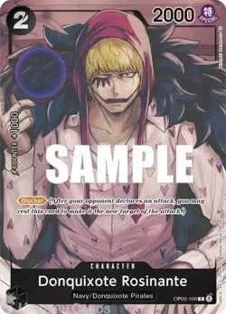 One Piece TCG: Paramount War OP02-108 Donquixote Rosinante (Box Topper) - MINT - Image 3