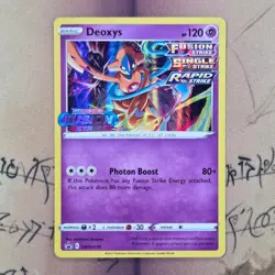 Deoxys SWSH170 Prerelease Black Star Promo Holo NM Pokemon Card English - Image 1