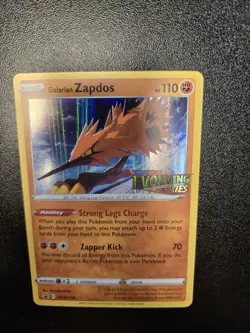 Galarian Zapdos SWSH124 Stamped Black Star Promo Holo Pokemon Card - Image 2