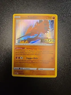 Galarian Zapdos SWSH124 Stamped Black Star Promo Holo Pokemon Card - Image 5