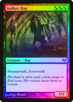 Stalker Hag FOIL Eventide HEAVILY PLD Black Green Uncommon MAGIC CARD ABUGames - Image 1