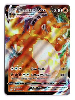 Pokemon TCG Charizard VMAX Darkness Ablaze Holo Ultra Rare Card 020/189 NM - Image 1