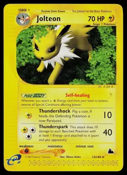 Pokemon Card - Jolteon Skyridge 13/144 Rare Non-Holo - Image 1
