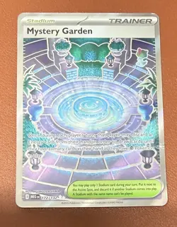 Pokemon TCG Mega Evolution Mystery Garden Full Art Trainer Card 172/132 HP - Image 1