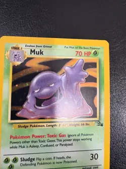 Pokemon WOTC 1999 Fossil Base Set Muk Holo Rare Vintage Pokemon Card - Image 2
