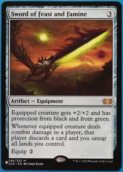 Sword of Feast and Famine (The List) Double Masters NM CARD (509772) ABUGames - Image 1