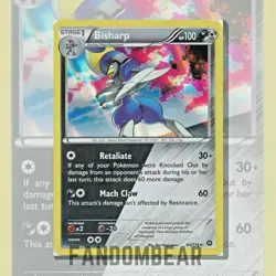 SHINY Bisharp HOLO RARE - 64/114 Steam Siege card 2016 Pokemon - MP - Image 3