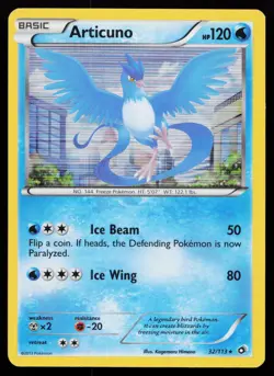 Articuno 32/113 Holo Rare Legendary Treasures Pokemon Card - Image 1