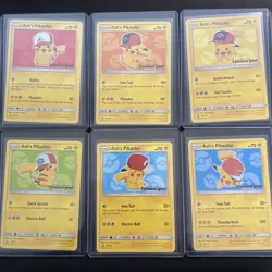 Ash's Pikachu SM109/10/11/12/13/14 Black Star Promo Pokemon Card Mint Condition - Image 1