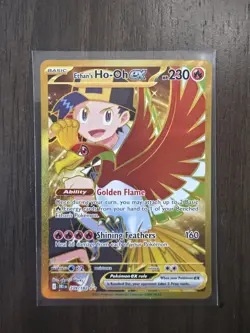 Pokemon TCG Ethans Ho-Oh EX Gold #239 Destined Rivals Card Hyper Rare - Image 1