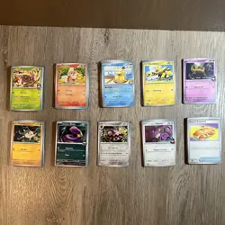 Pokemon TCG Destined Rivals - Complete Base Set C/UC/R - 165 Cards - Image 1