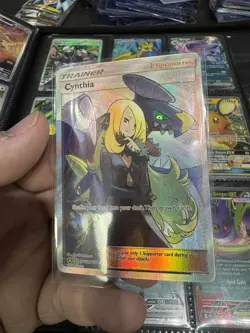 Cynthia SV82/SV94 Hidden Fates: Shiny Vault Holo LP Pokemon TCG Card - Image 1