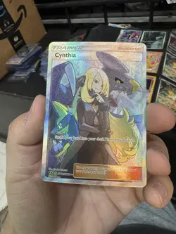 Cynthia SV82/SV94 Hidden Fates: Shiny Vault Holo LP Pokemon TCG Card - Image 3