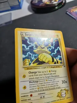 Lt. Surge's Electabuzz 6/131 Holo Gym Heroes Pokemon Card WOTC - Lightly Played - Image 3
