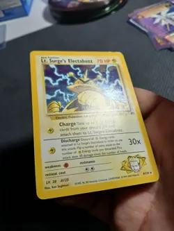 Lt. Surge's Electabuzz 6/131 Holo Gym Heroes Pokemon Card WOTC - Lightly Played - Image 4