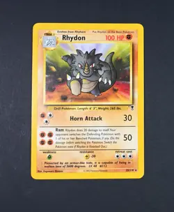 NM Rhydon 35/110 Reg. Rare Legendary Collection Pokemon Card - Image 1
