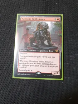 Magic The Gathering NEC 060 Komainu Battle Armor EXTENDED NM - Image 1