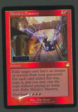 Mizzix's Mastery Retro Frame Serial Numbered #417/500 Ravnica Remastered Foil NM - Image 1