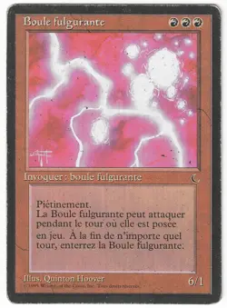 ►Magic-Style◄ MTG - Ball Lightning - French Renaissance FBB - Played - Image 1