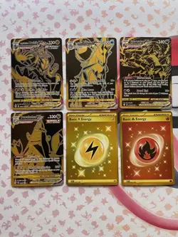 Pokemon TCG Lot Of 6 Ultra Rare Gold Cards - Eternatus Vmax & More - Image 1