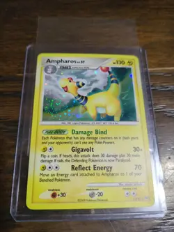 Ampharos 1/127 Holo Rare Platinum Pokemon TCG - NM 🔥 SWIRL - Image 1
