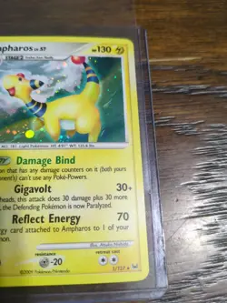Ampharos 1/127 Holo Rare Platinum Pokemon TCG - NM 🔥 SWIRL - Image 3