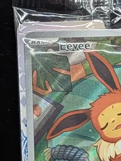 Pokemon TCG Eevee #173 Prismatic Evolutions ETB Black Star Holo Promo Sealed! - Image 2