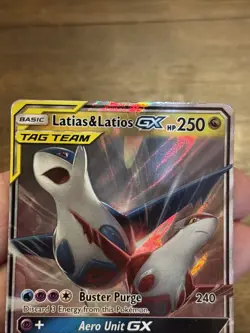 Pokemon Latias & Latios GX 113/181 Holo Rare Tag Team Sun & Moon Team Up - Image 5