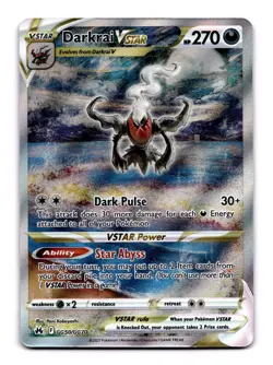 Pokemon Crown Zenith: Galarian Gallery Darkrai VSTAR GG50/GG70 NM - Image 1