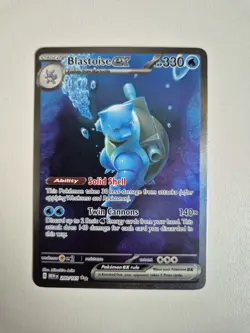 Blastoise 200/165 English 151 Special Illustration Rare Pokemon TCG Near Mint - Image 1