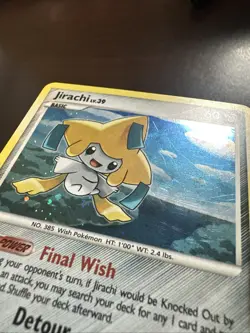 Jirachi LV. 39 Holo 7/111 MP Pokemon TCG Rising Rivals - Image 3