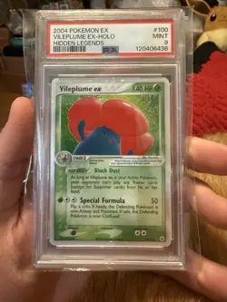 2004 Pokemon EX Hidden Legends #100 Vileplume ex - PSA 9 MINT Holo - Image 1