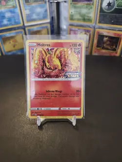 Pokemon TCG Motlres SWSH185 Black Star Promo - Brilliant Stars S&S NM/M - Image 1