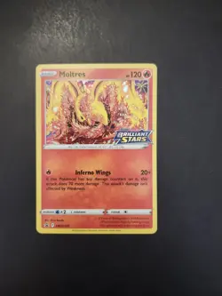 Pokemon TCG Motlres SWSH185 Black Star Promo - Brilliant Stars S&S NM/M - Image 3
